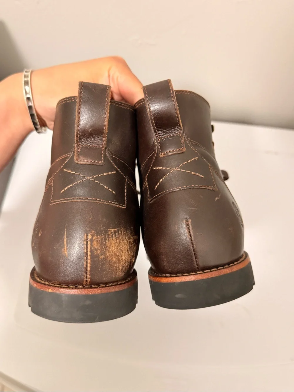 Timberland Dark Brown Leather Chukka Boots